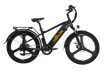 black bicycle side view