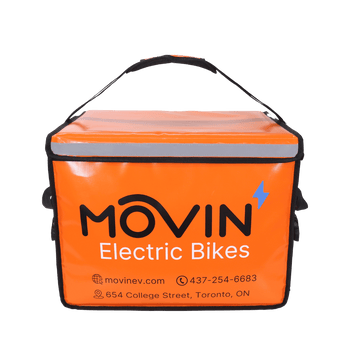 Movin Delivery Essentials Bundle (Helmet, Food Bag w/ Rack, Lock & Phone Mount)