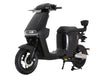 Black scooter on a transparent background