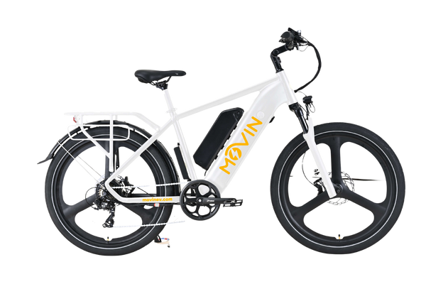 Movin' Tempo Max Electric Bike - Extended Range E-Bike, 32km/h Top Speed, 500W Motor, 90km Range, Long Distance