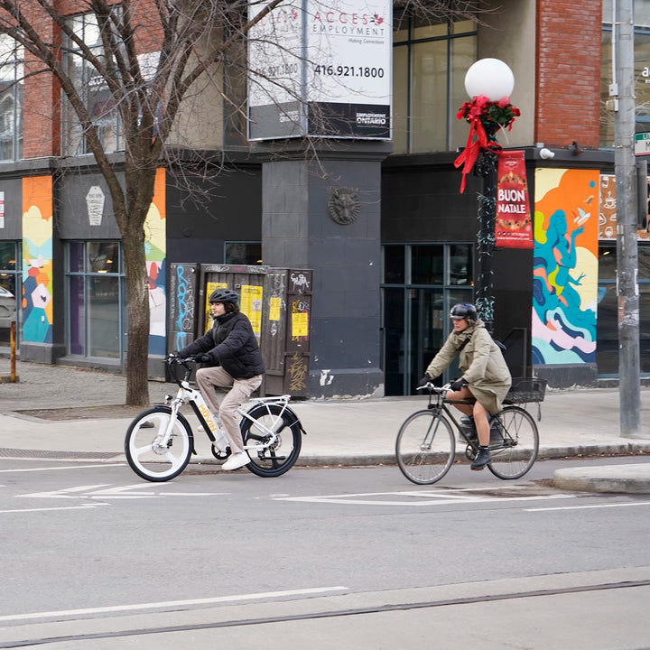 Movin Tempo Electric City Bike - Advanced Urban Commuter with Extended Range