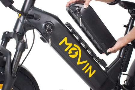 Extra battery installation on Movin Pulse electric bike to boost distance and performance