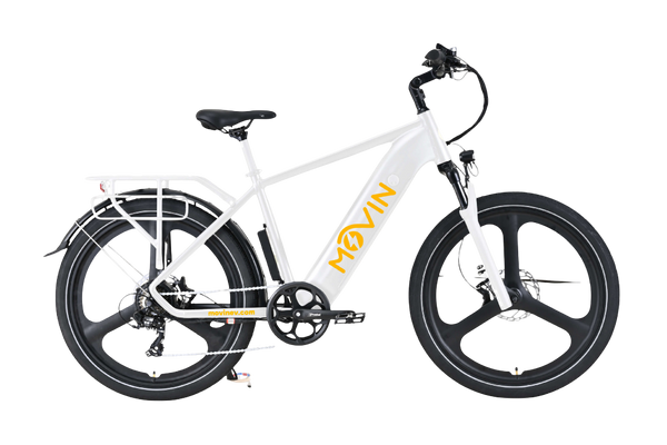 Movin' Tempo Max Electric Bike - Extended Range E-Bike, 32km/h Top Speed, 500W Motor, 100km Range, Long Distance