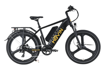 Movin' Tempo Max Electric Bike - Extended Range E-Bike, 32km/h Top Speed, 500W Motor, 100km Range, Long Distance