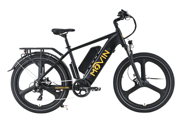 Movin' Tempo Max Electric Bike - Extended Range E-Bike, 32km/h Top Speed, 500W Motor, 100km Range, Long Distance