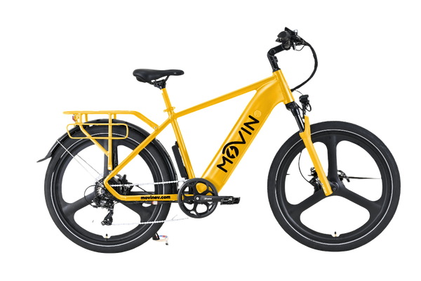 Movin' Tempo Max Electric Bike - Extended Range E-Bike, 32km/h Top Speed, 500W Motor, 100km Range, Long Distance