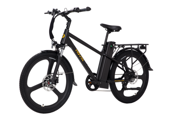 Movin' Turbo Electric Bike - Extended Range E-Bike, 20mph Top Speed, 500W Motor, 100 miles Range