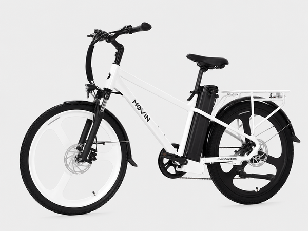 Movin' Turbo Electric Bike - Extended Range E-Bike, 20mph Top Speed, 500W Motor, 100 miles Range