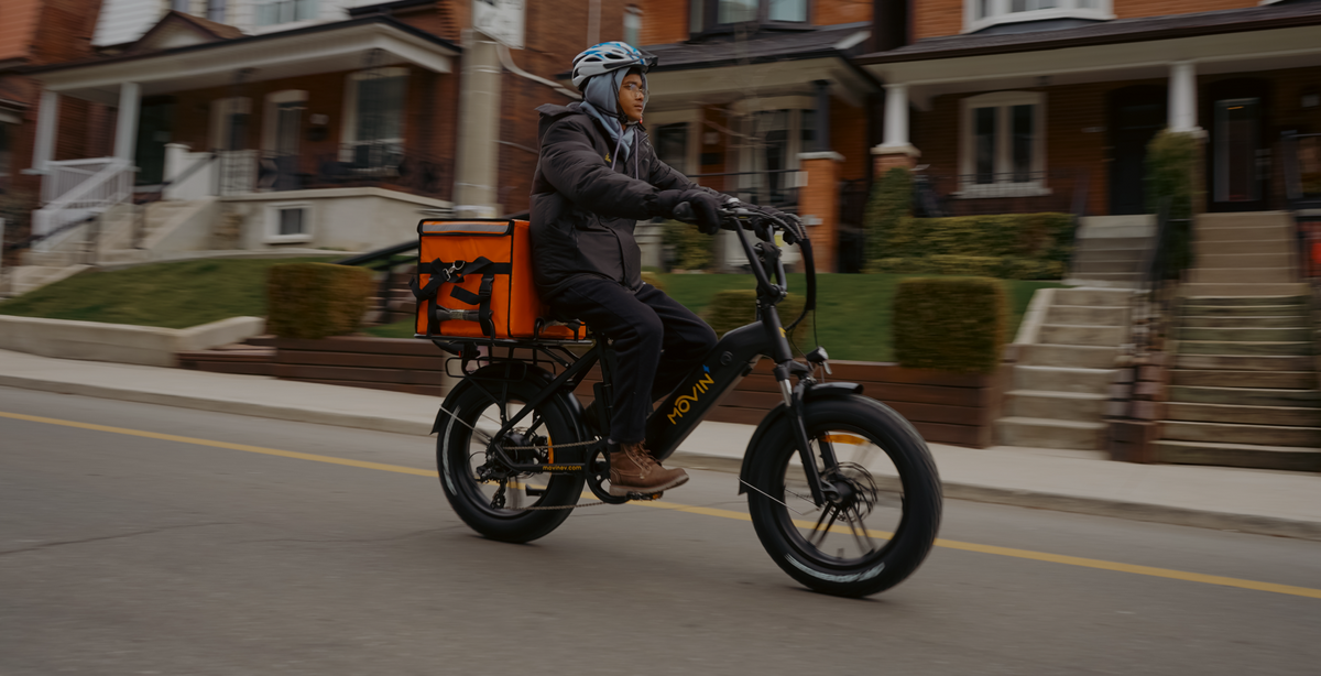 Coriour Rider Delivery E-Bikes for Courier Riders in Canada | Movin β Movin' Ebikes