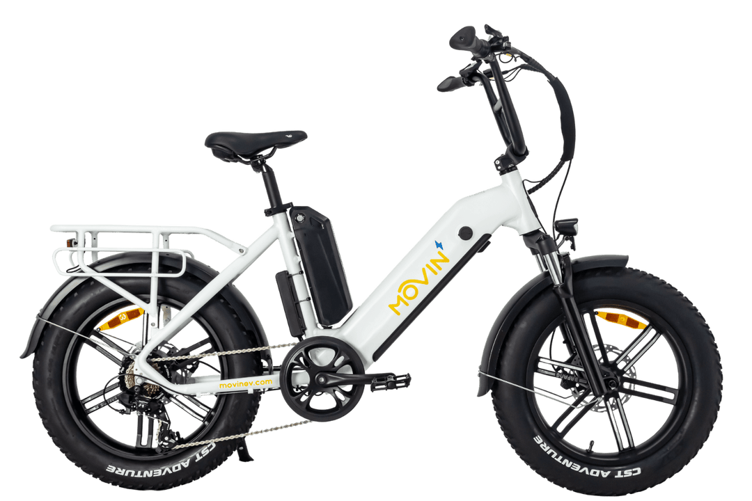 Pulse Best fat tires Electric bike in Canada Movin E Bikes Matte Black Dual Battery 48V20AH 48V10AH
